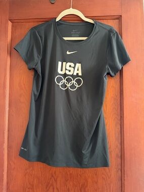 Nike Dark Grey USA Olympic Dri-FIT Short Sleeve Tee Size Large 🇺🇸